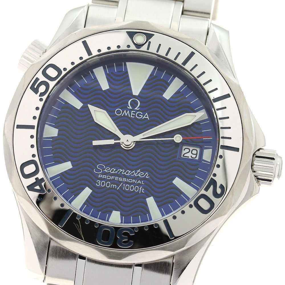 OMEGA Seamaster300 2263.80 Date blue Dial Quartz Boy's Watch_917550