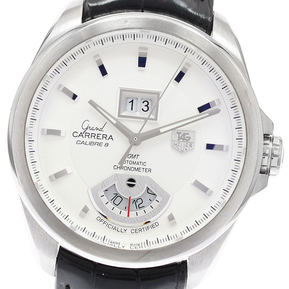TAG HEUER Grand Carrera WAV5112 Caliber 8 GMT Silver Dial Automatic Men's Watch_917577