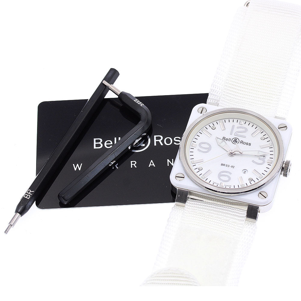 Bell＆Ross Aviation Altimeter BR03-92 Date White shell Dial Automatic Men's Watch_917581