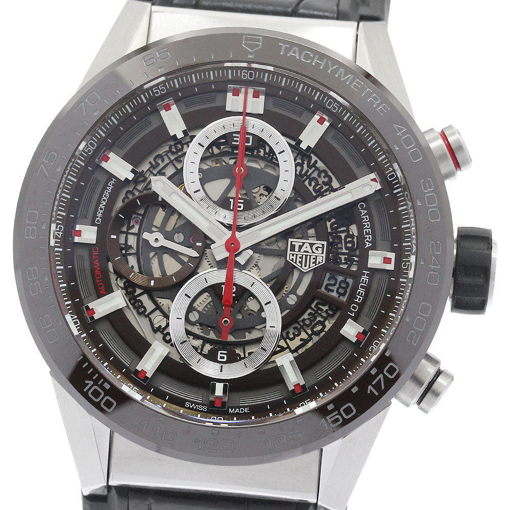 TAG HEUER Carrera CAR201U-0 Cal. Heuer 01 Chronograph skeleton Dial Automatic Men's Watch_917585