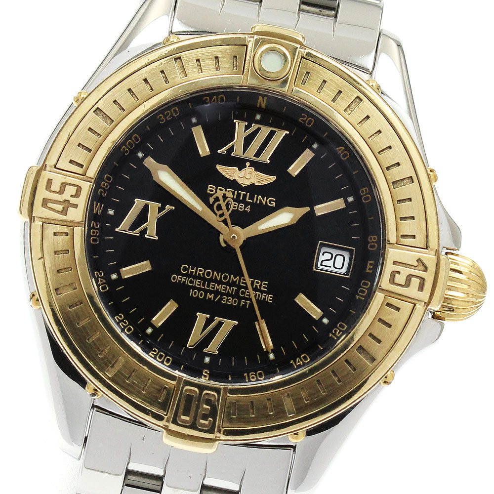 BREITLING windrider cockpit D67365 Black Dial Quartz Ladies Watch_917613