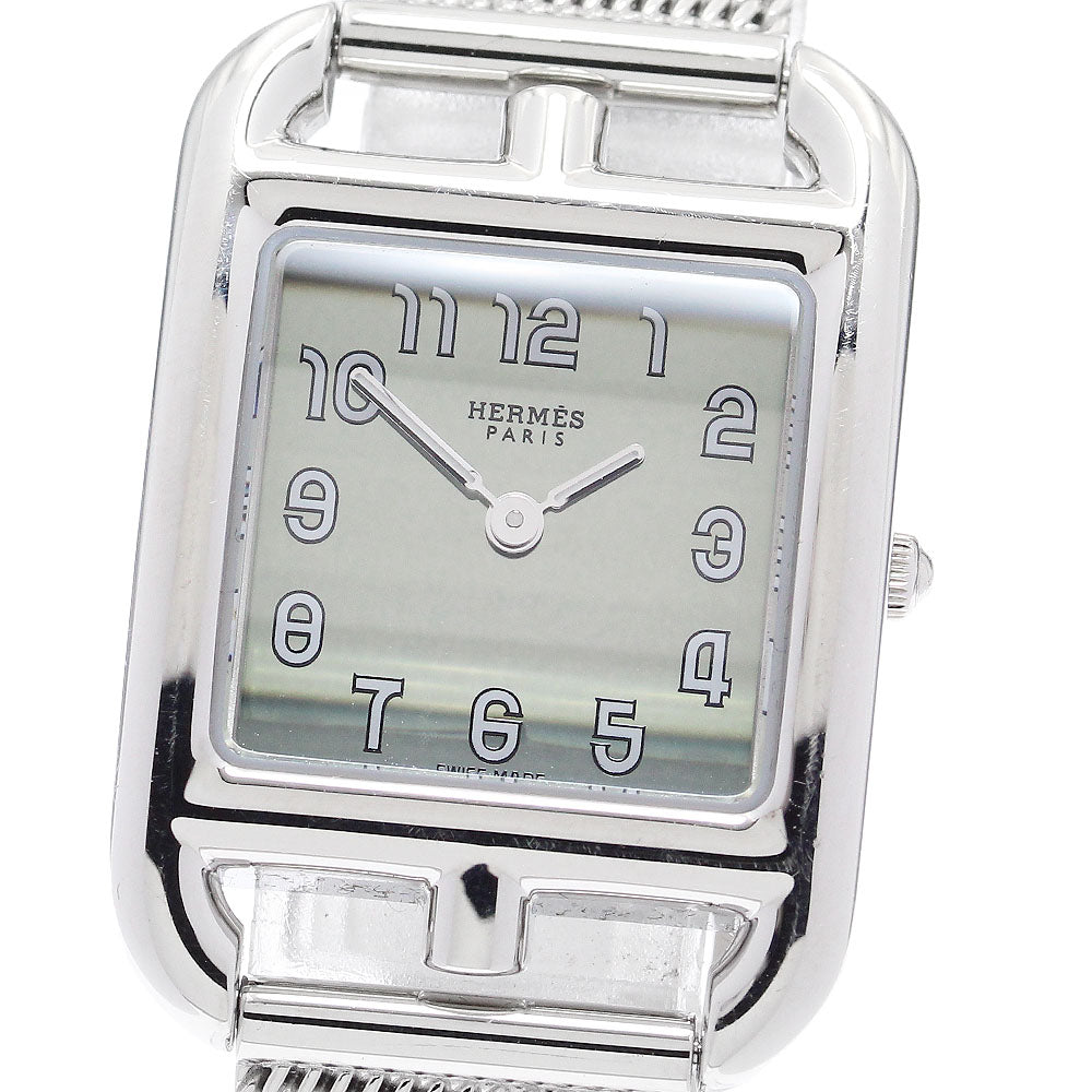 HERMES Cape Cod CC1.210a mirror Silver Dial Quartz Ladies Watch_917614