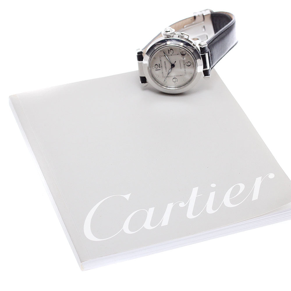 CARTIER Pasha C W3106199 Date Silver Dial Automatic Boy's Watch_917617