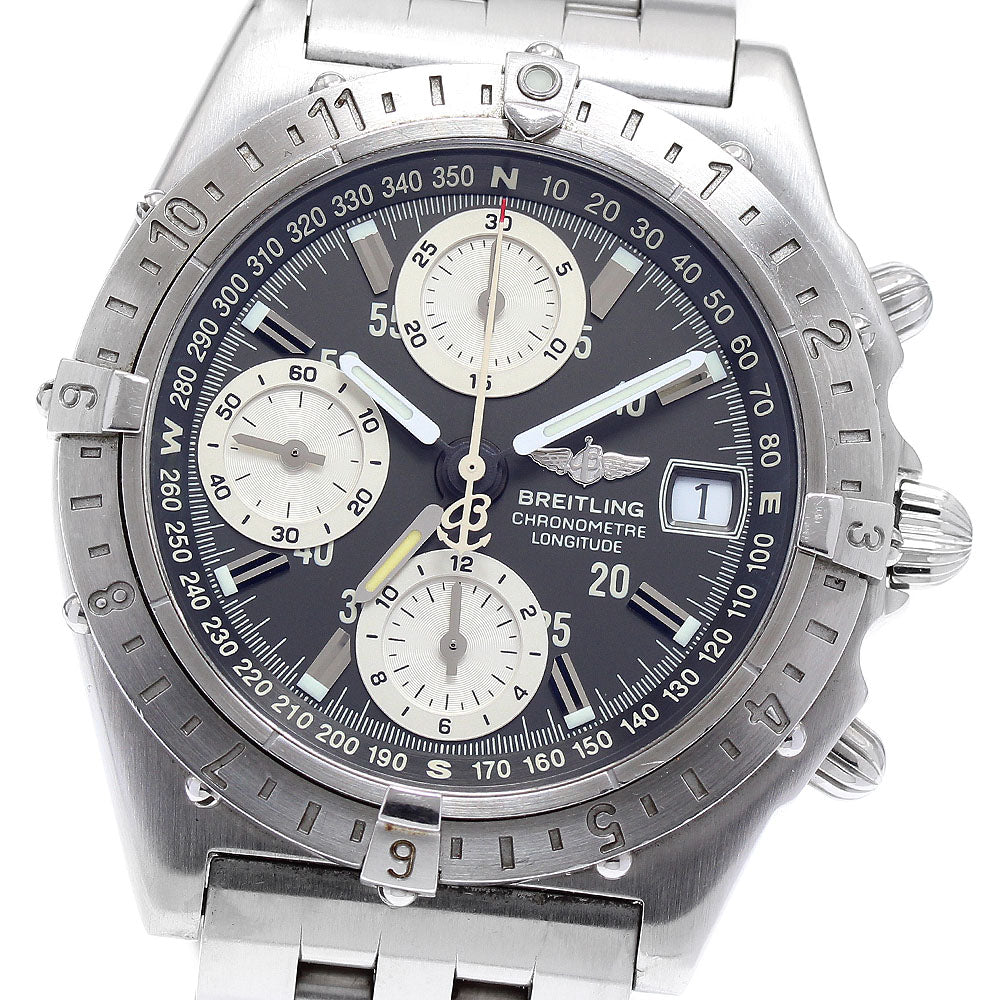 BREITLING Chronomat Longitude A20348 GMT gray Dial Automatic Men's Watch_917619