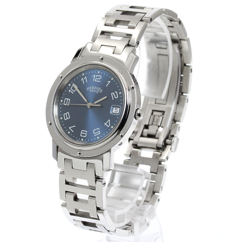 HERMES Clipper CL6.710 Date Navy Dial Quartz Men's Watch_917637