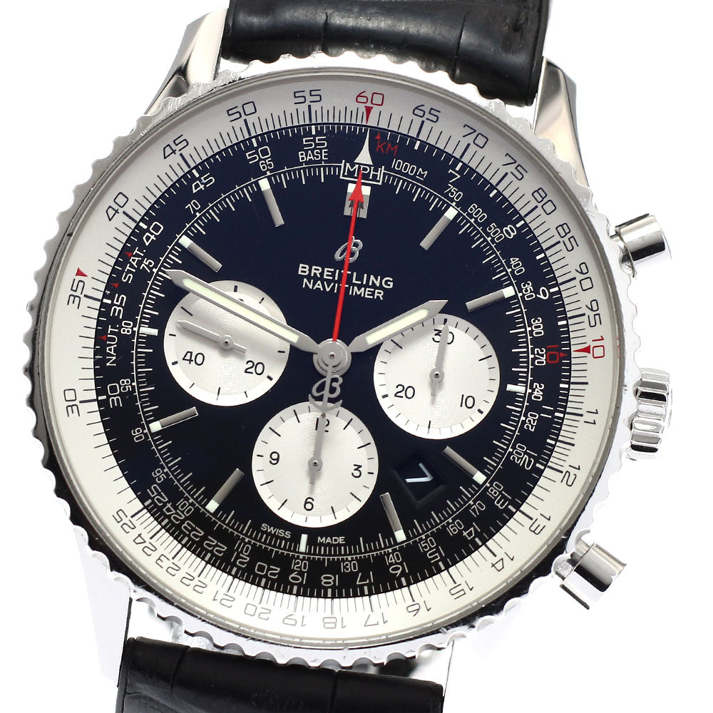 BREITLING Navitimer AB0127 Date Chronograph Black / Silver Dial Automatic Men's Watch_917638