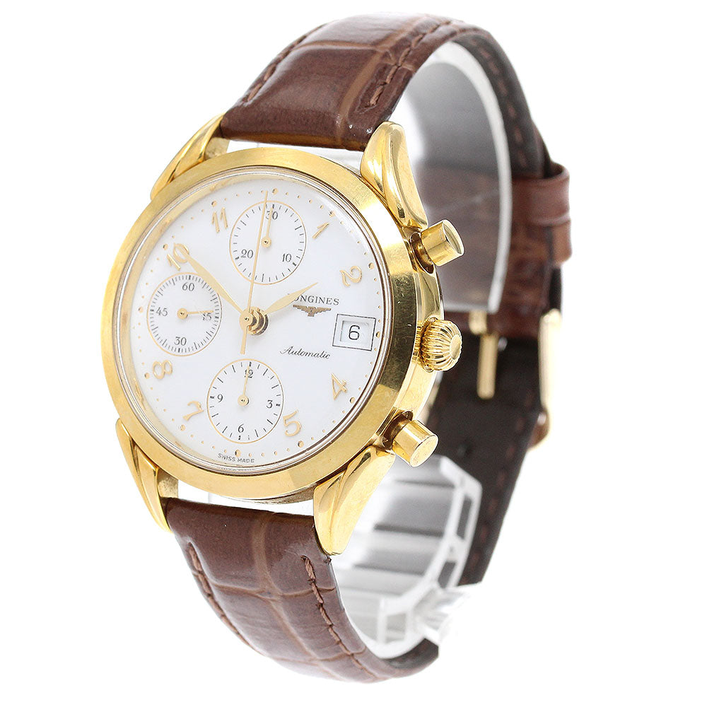 LONGINES L4.642.2 Date Chronograph white Dial Automatic Men's Watch_917648