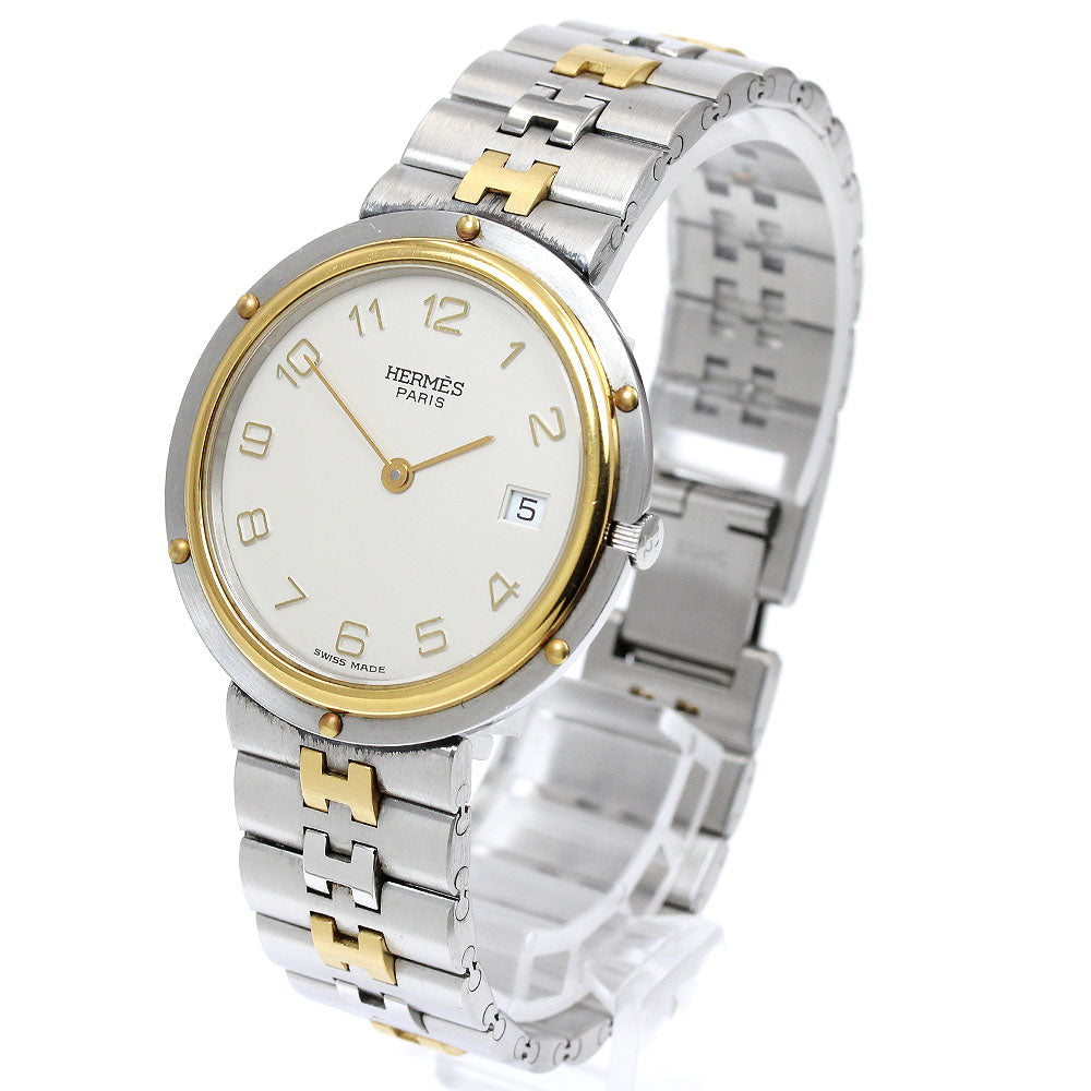 HERMES Olympia Date beige Dial Quartz Men's Watch_917667