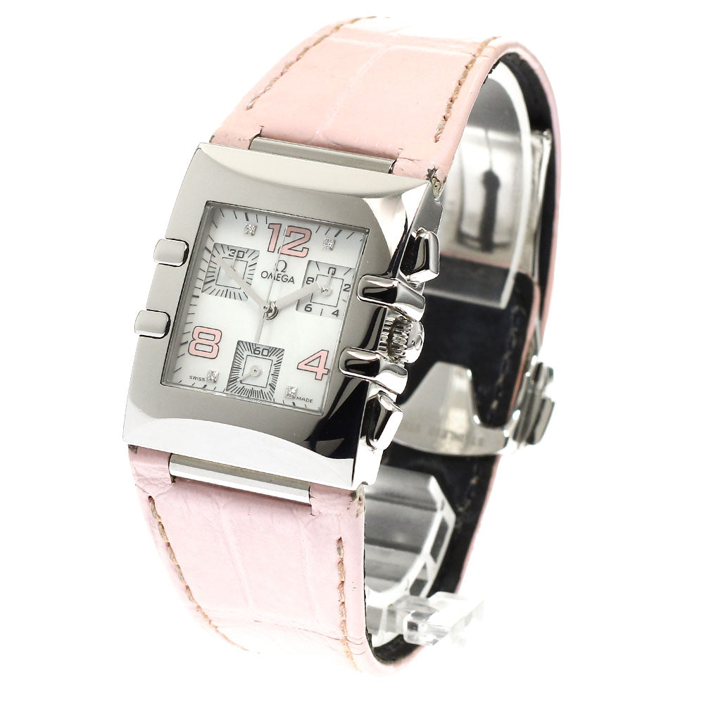 OMEGA Constellation Carre Quadra 1841.70.34 4P diamond white shell dial White shell Dial Quartz Ladies Watch_917670