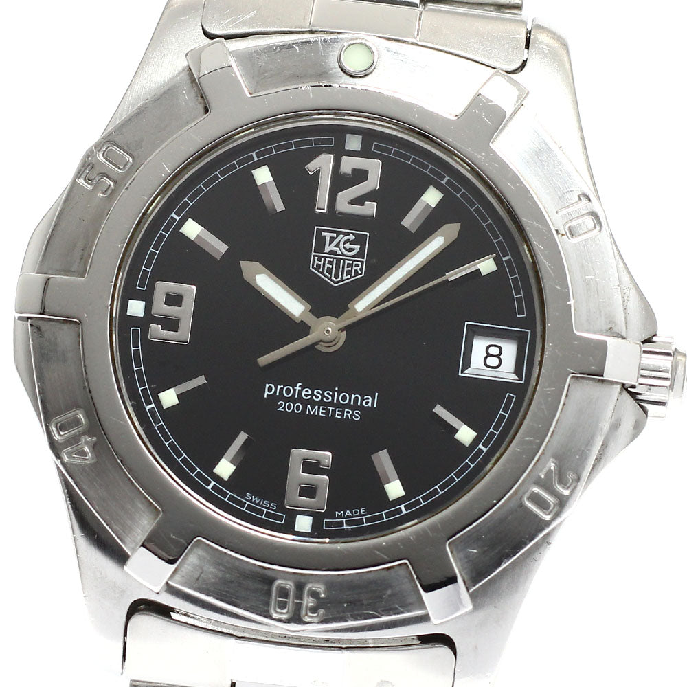 TAG HEUER 2000 Exclusive WN1110 Date Black Dial Quartz Men's Watch_917675