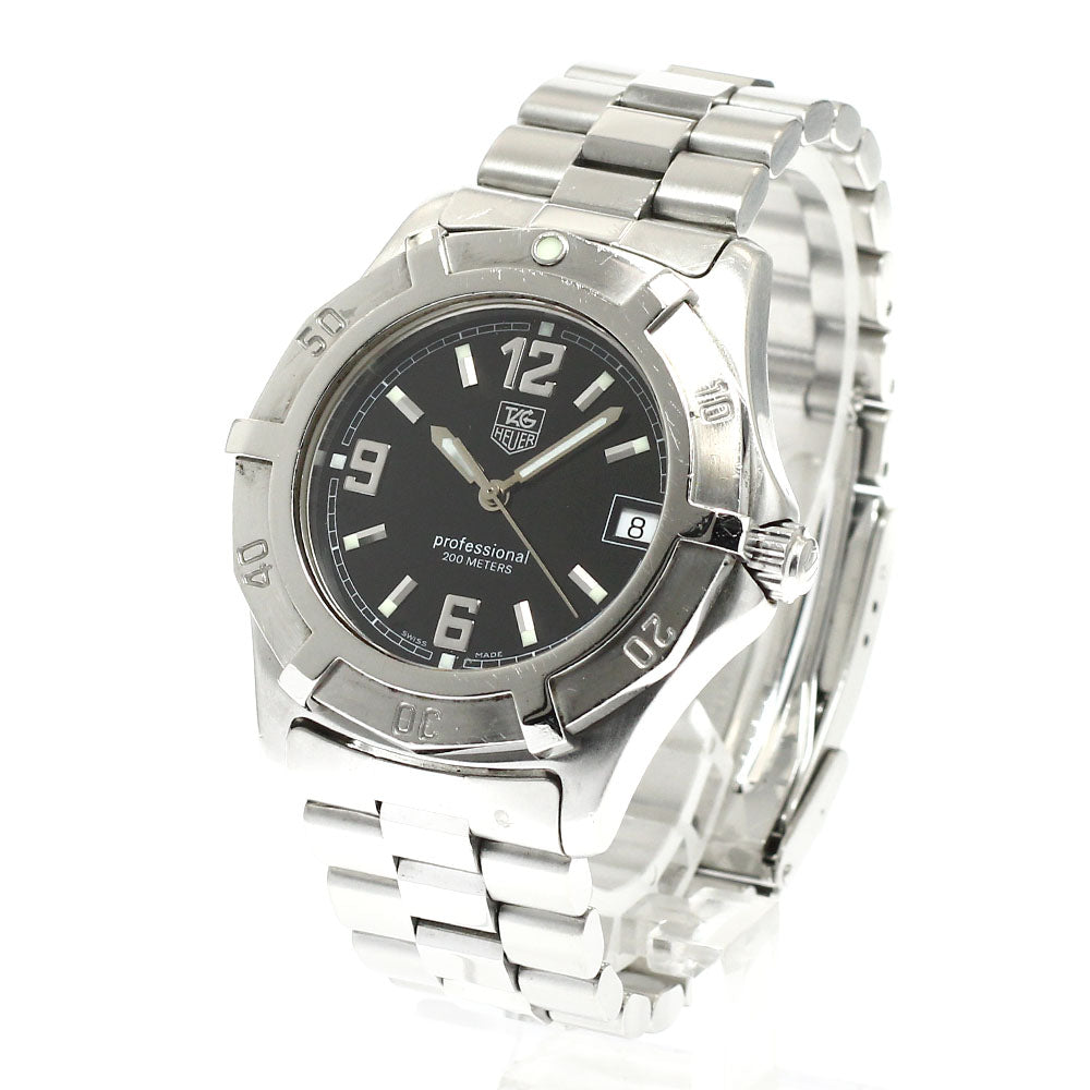 TAG HEUER 2000 Exclusive WN1110 Date Black Dial Quartz Men's Watch_917675