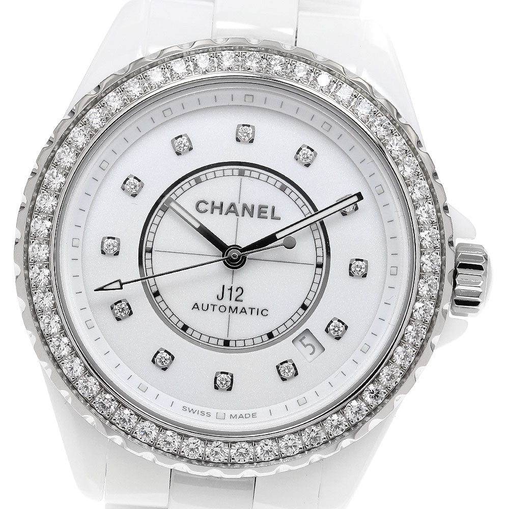 CHANEL J12 H7189 12P diamond bezel white Dial Automatic Men's Watch_917685