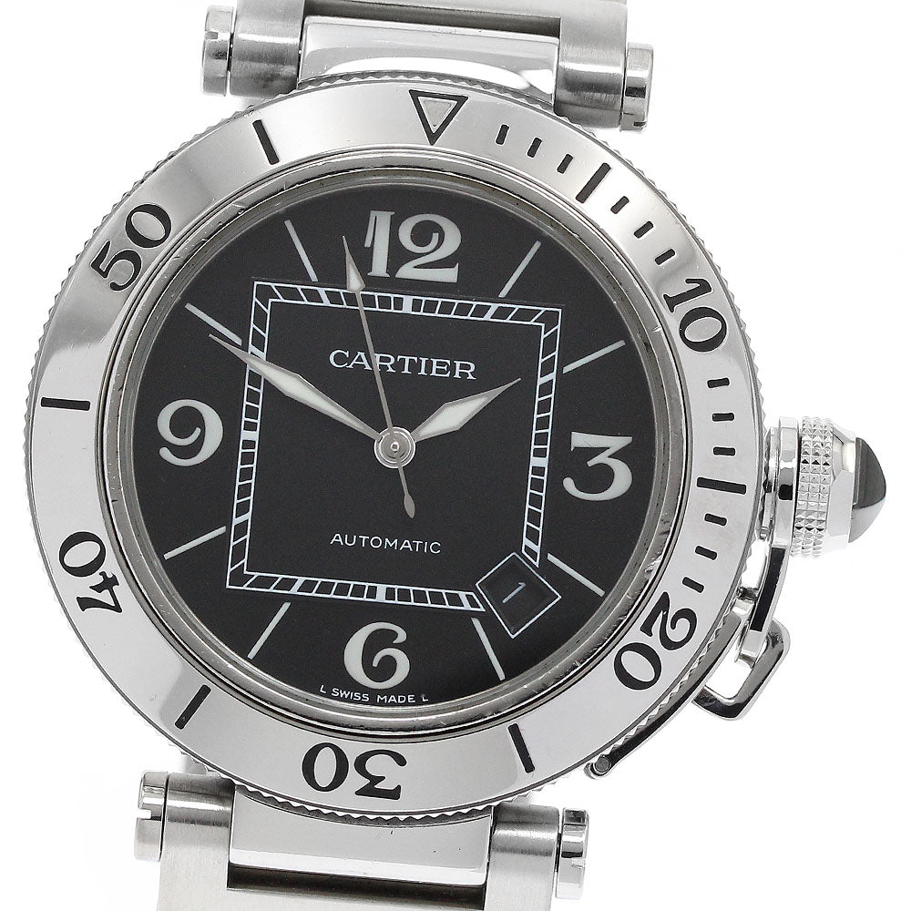 CARTIER Pacha Sea timer W31077M7 Date black Dial Automatic Men's Watch_917704