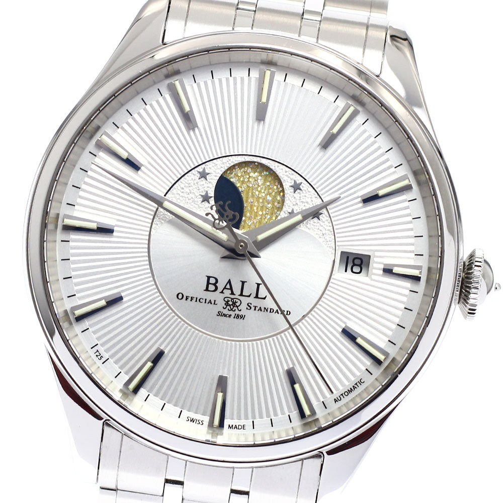 BALLWATCH Train master NM3082D-SJ-SL Moon phase Automatic Men's Watch_917736