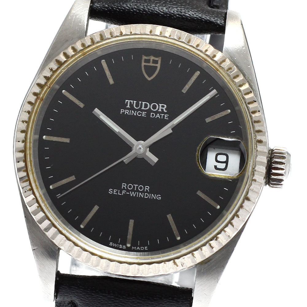 TUDOR Prince Date 72034 Black Dial Automatic Boy's Watch_917753