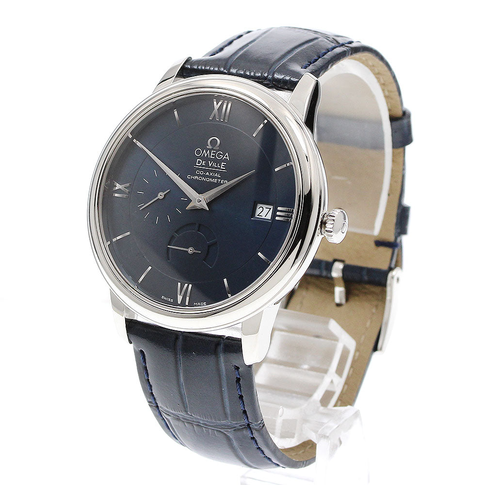 OMEGA De Ville Prestige 424.13.40.21.03.001 Power reserve Navy Dial Automatic Men's Watch_917758
