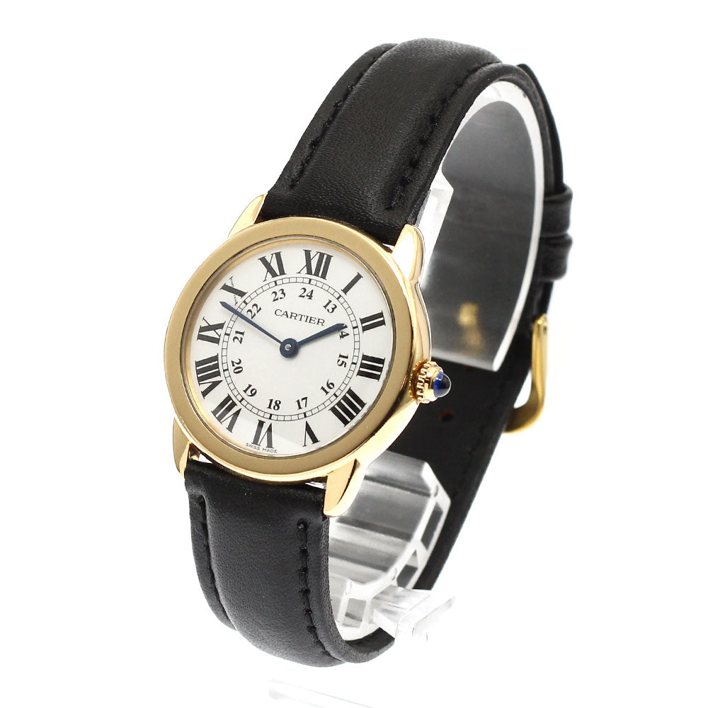 CARTIER Ronde Solo SM W6700355 18K Quartz Ladies Watch_917790