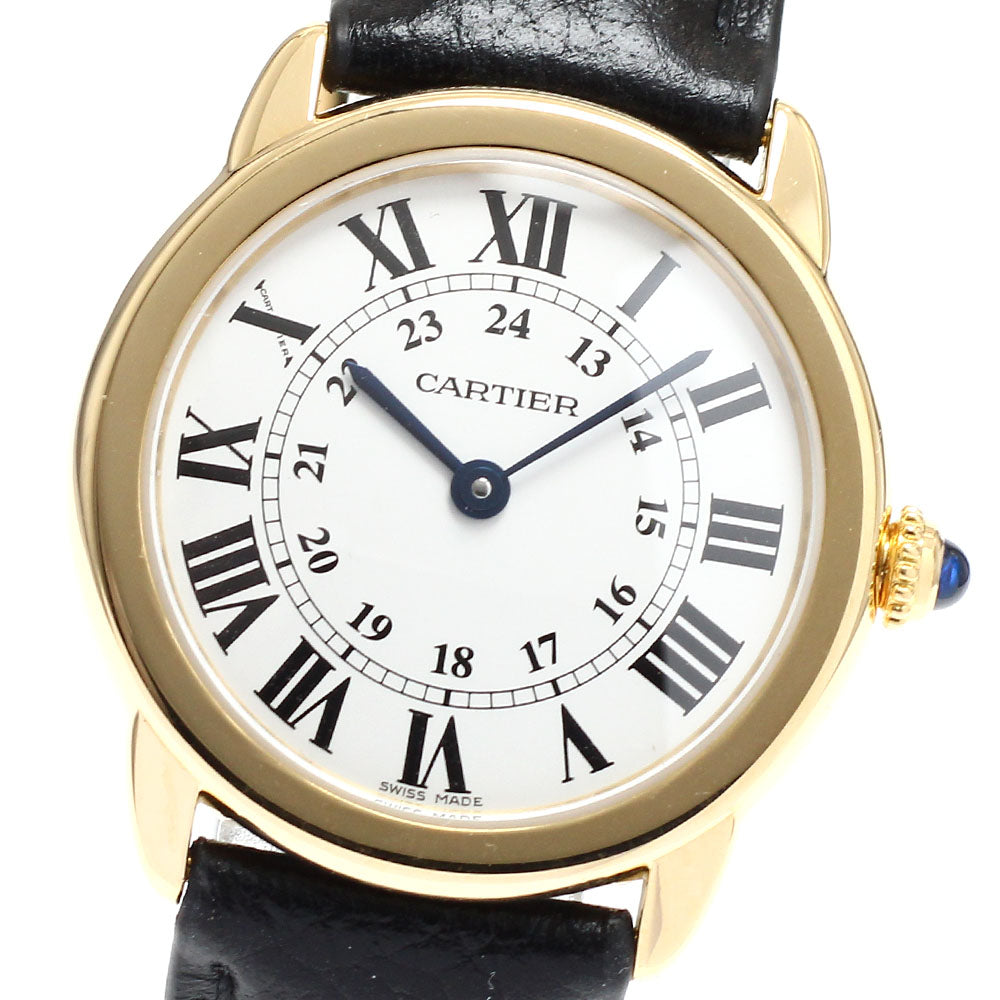 CARTIER Ronde Solo SM W6700355 18K Yellow Gold Quartz Ladies Watch_917791