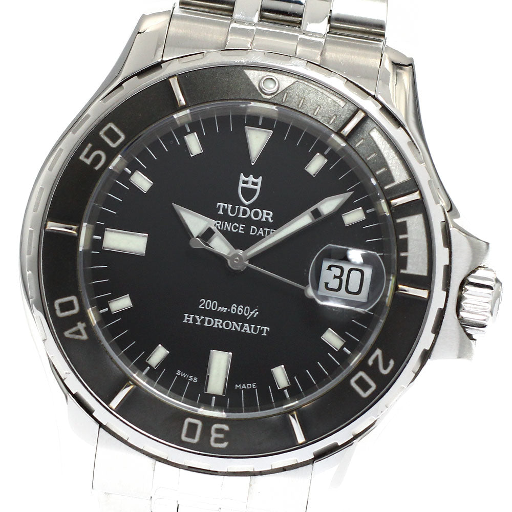 TUDOR Prince Date Hydronaut 89190 Date Black Dial Automatic Men's Watch_917814