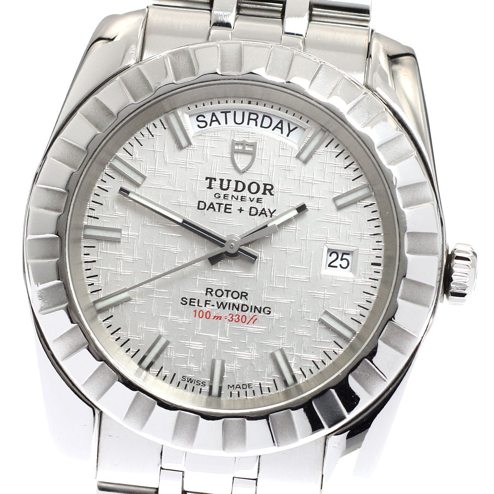 TUDOR Classic Date Day 23010 Silver Dial Automatic Men's Watch_917818