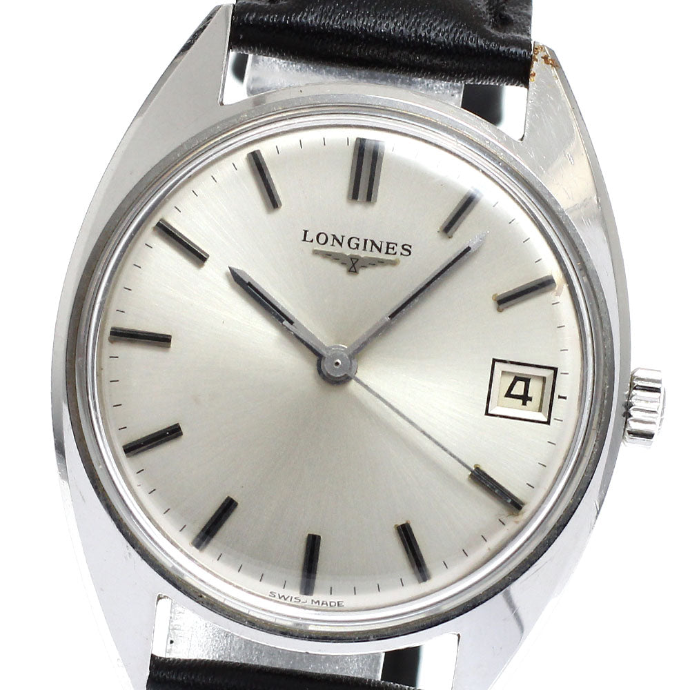 LONGINES cal.285 date Silver Dial Hand Winding Men's Watch_918028