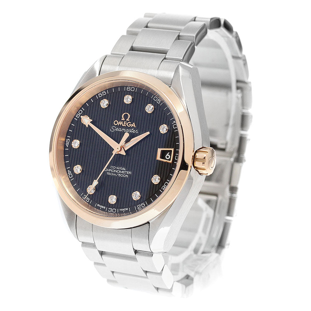 OMEGA Seamaster Aqua Terra 150M Date Coaxial 11P Diamond AT Men's Watch_918295