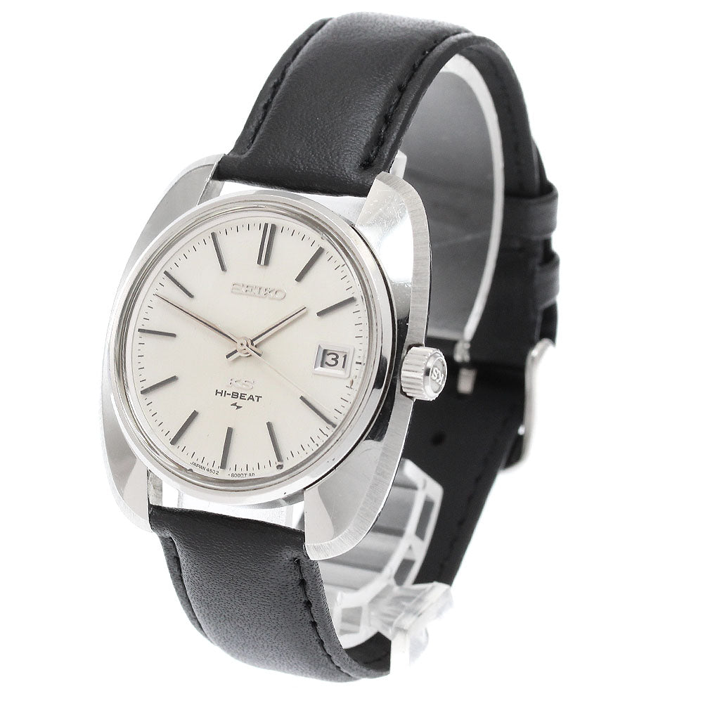 SEIKO King Seiko 4502-8000 High beat date Silver Dial Hand Winding Men's Watch_918346