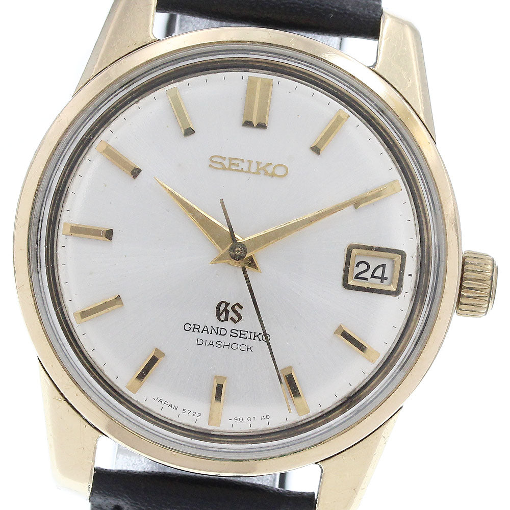 SEIKO Grand Seiko 2nd model 5722-9010 Date Silver Dial Hand Winding Men's Watch_918347