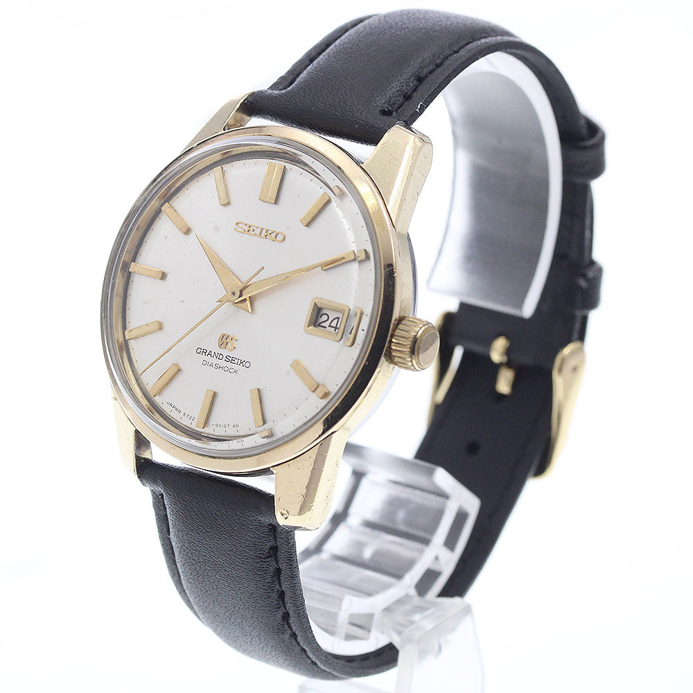 SEIKO Grand Seiko 2nd model 5722-9010 Date Silver Dial Hand Winding Men's Watch_918347