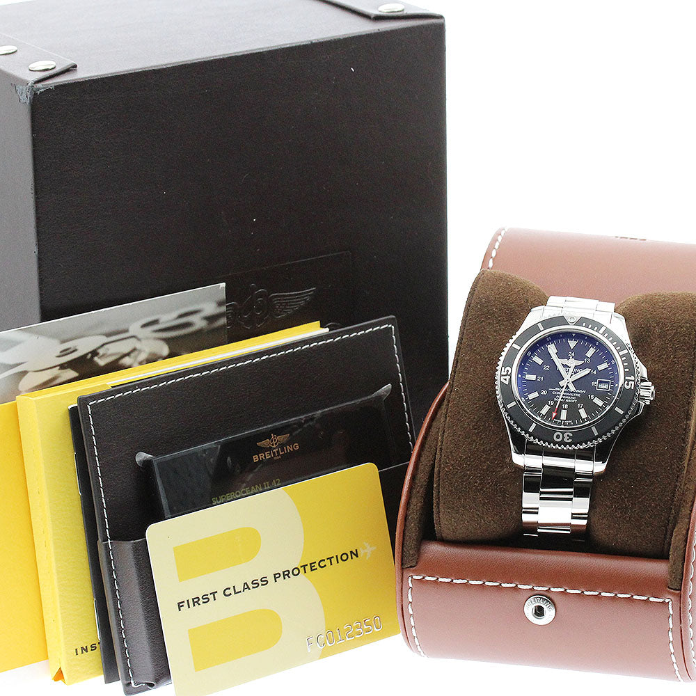 BREITLING Super Ocean II 42 A17365 Date black Dial Automatic Men's Watch_918354