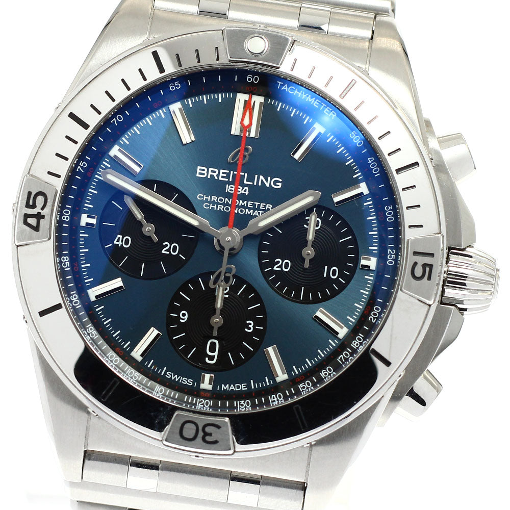 BREITLING Chronomat B01 42 AB0134 Navy / Black Dial Automatic Men's Watch_918403