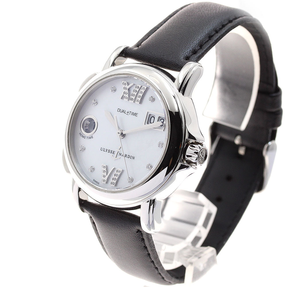 Ulysse Nardin Dual time 223-22 GMT Big Date White shell Dial Automatic Boy's Watch_918424