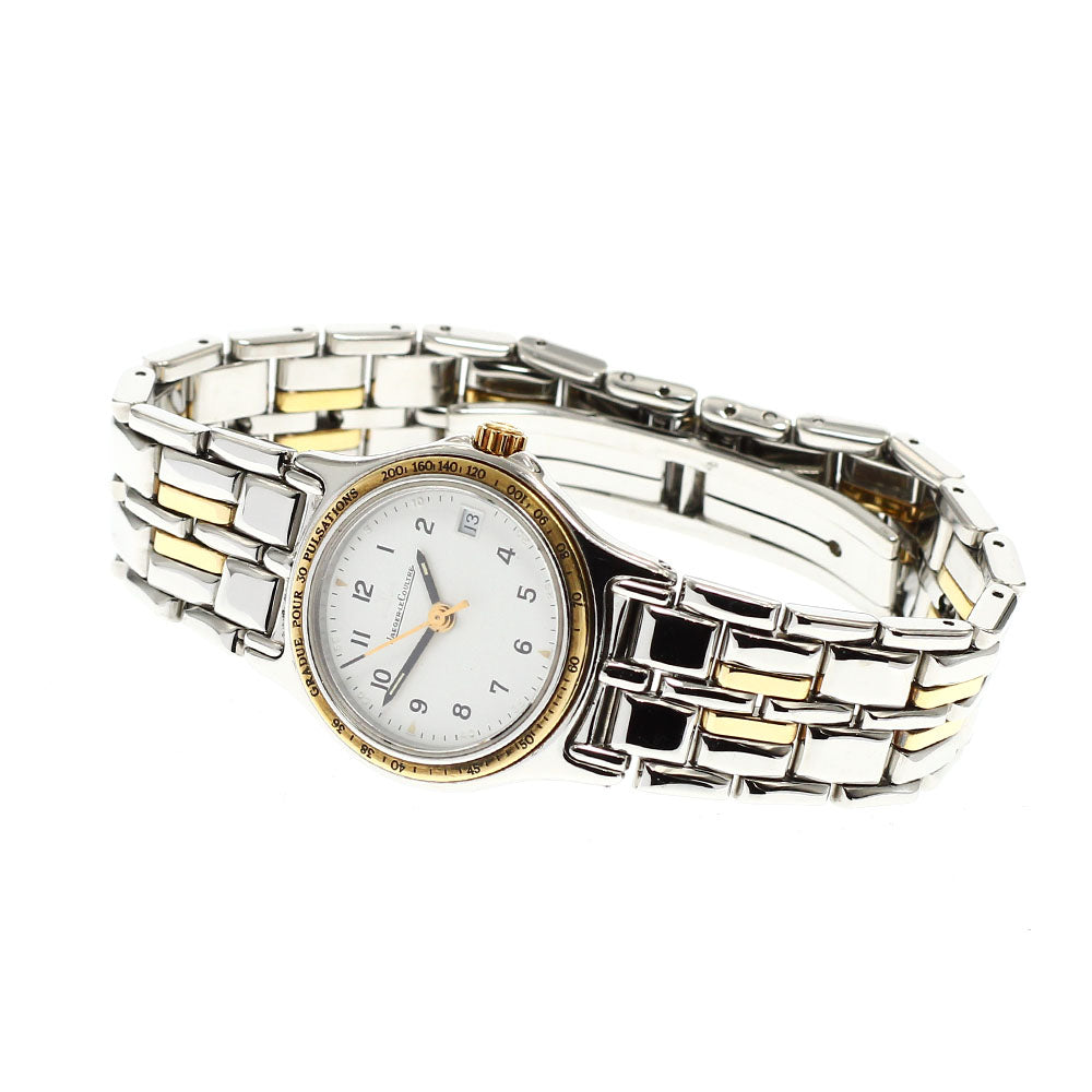 JAEGER-LECOULTRE 133.5.11 YG bezel date white Dial Quartz Ladies Watch_918436