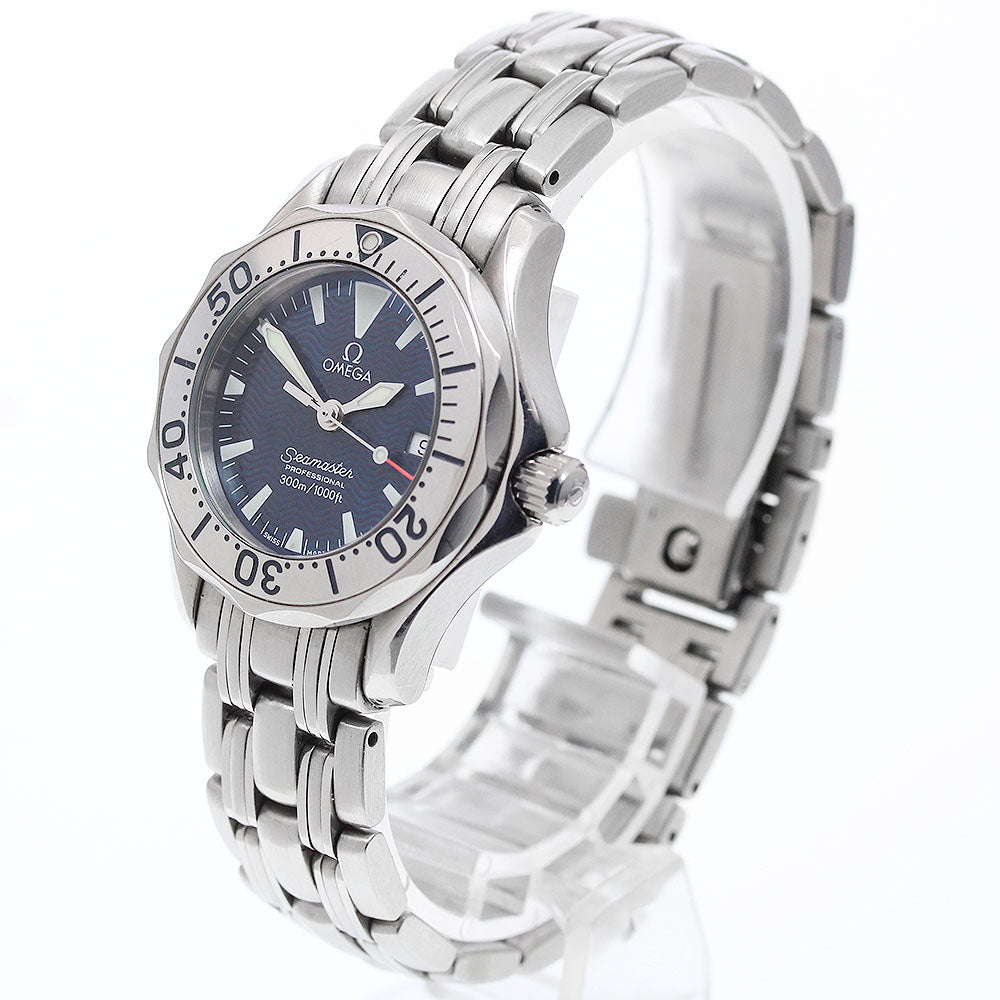 OMEGA Seamaster 300 2283.80 Date Navy Dial Quartz Ladies Watch_918440