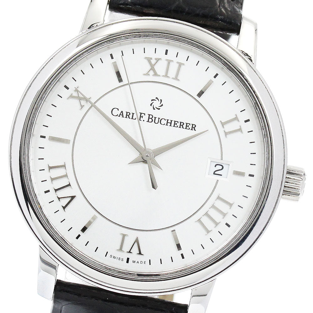 CARL F.BUCHERER Adamavi 00.10314.08.15.22 Date Silver Dial Automatic Men's Watch_918444