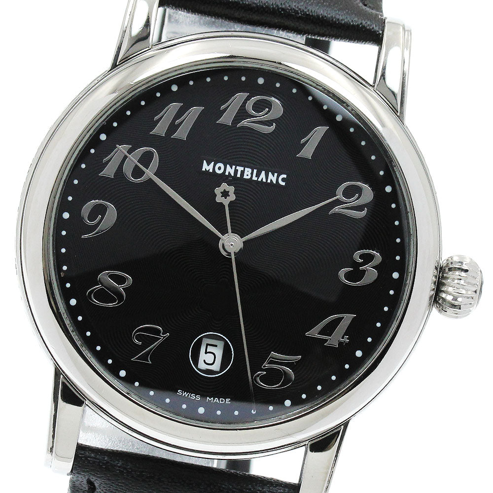 MONTBLANC Meisterstück 7072 Date black Dial Quartz Men's Watch_918451