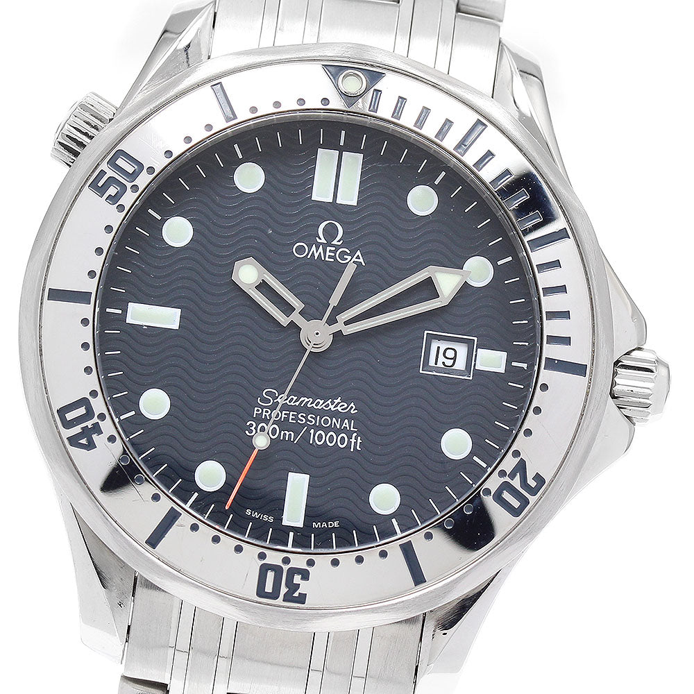 OMEGA Seamaster300 Professional 2542.80 Date Navy Dial Quartz Men's Watch_918458