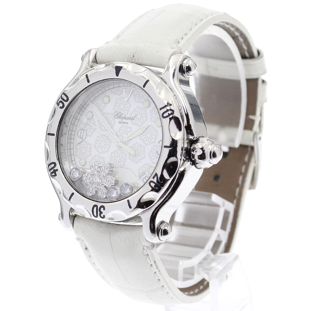 Chopard Happy sports 28/8948 Snowflake 3P Diamond white Dial Quartz Ladies Watch_918467