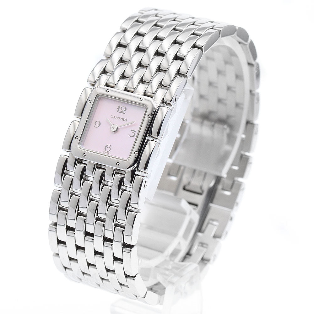 CARTIER PANTHERE Ryuban W61003T9 Shell dial Pink shell Dial Quartz Ladies Watch_918475