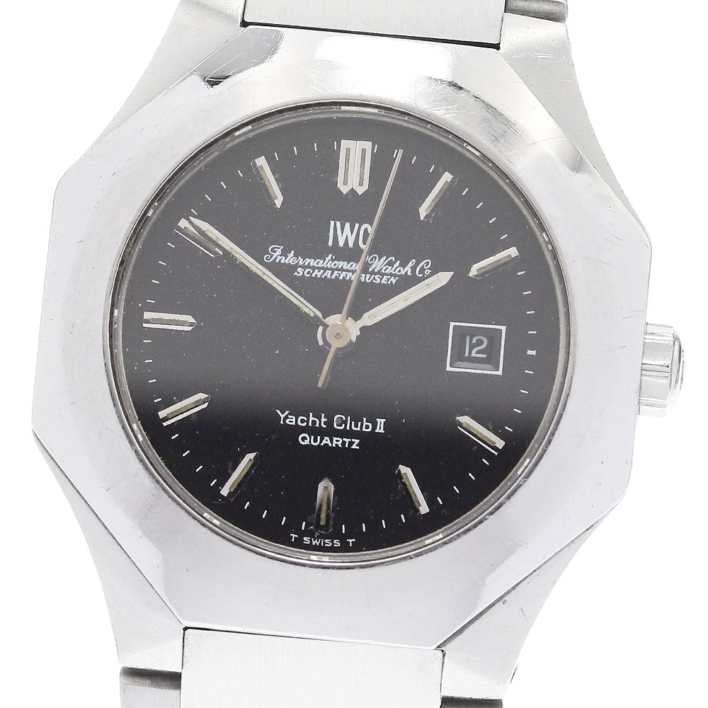 IWC SCHAFFHAUSEN Yacht Club 2 Date black Dial Quartz Boy's Watch_918479