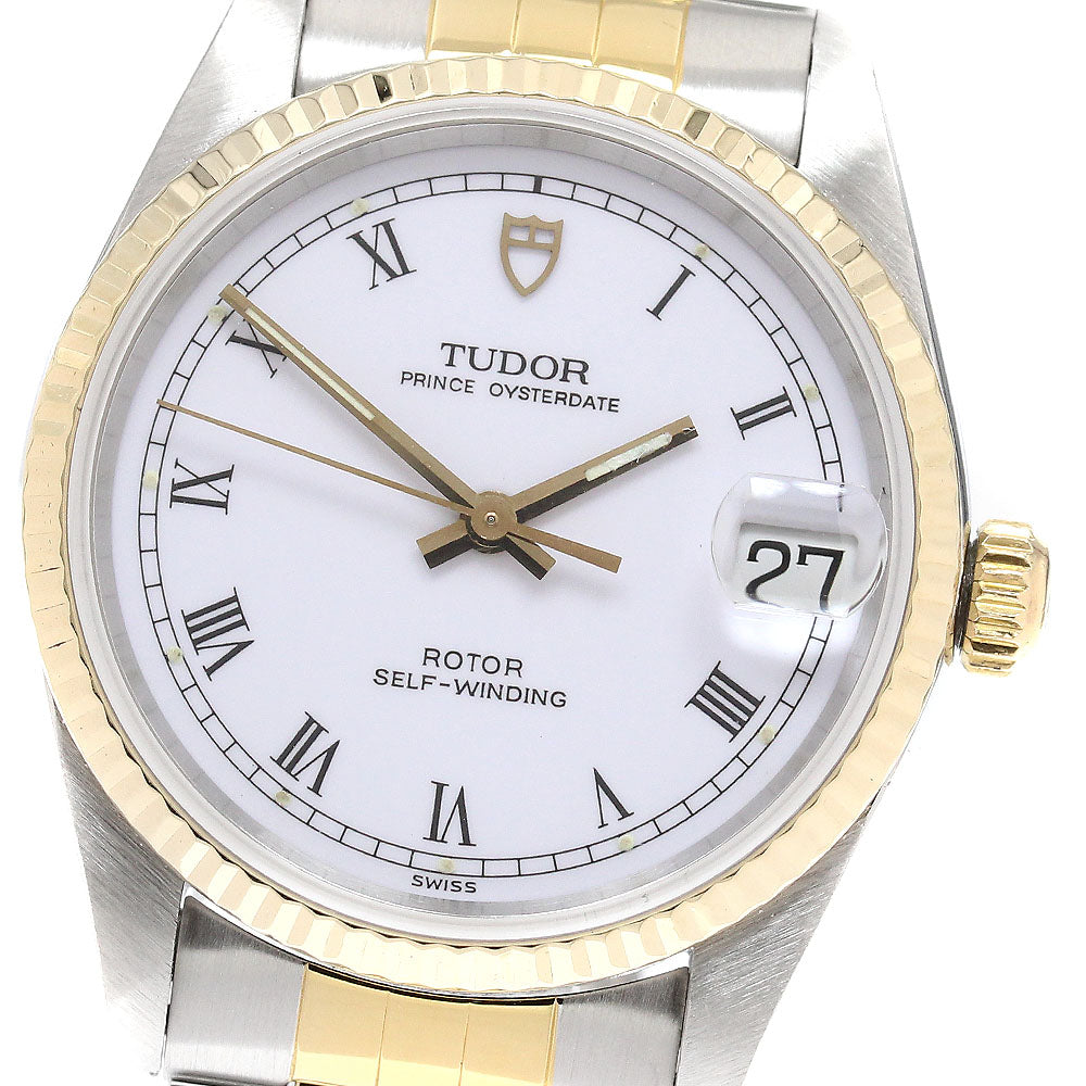 TUDOR Prince Oyster Date 72033 Date YG bezel Automatic Boy's Watch_918487