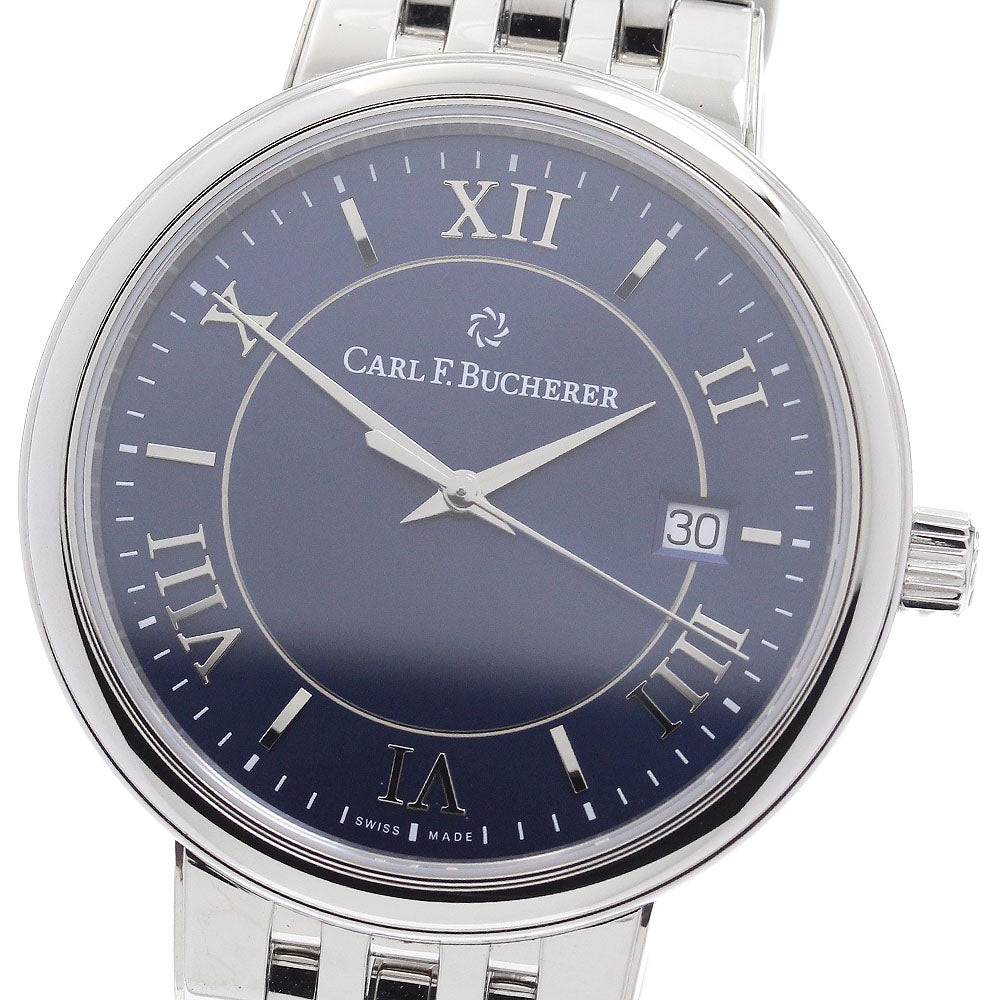 CARL F.BUCHERER Adamavi 00.10314.08.55.21 Date Navy Dial Automatic Men's_918503