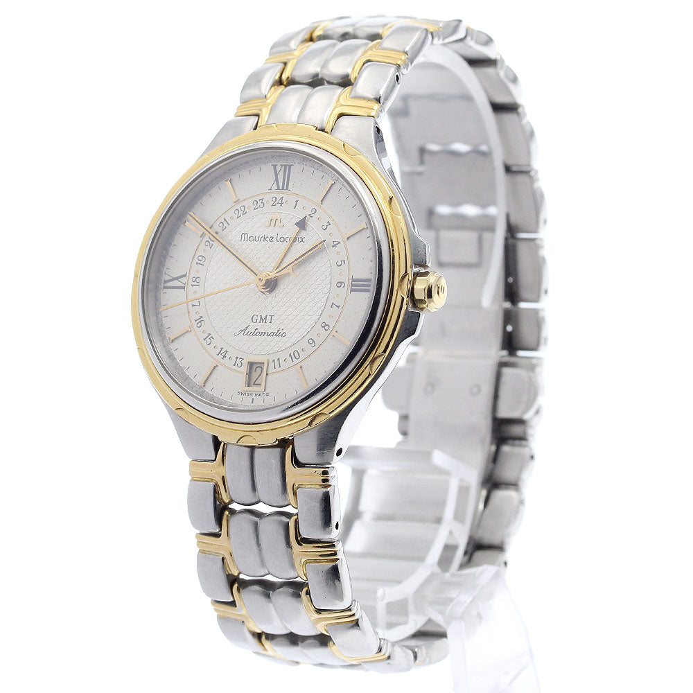 MAURICE LACROIX 10557 GMT date Silver Dial Automatic Men's Watch_918504