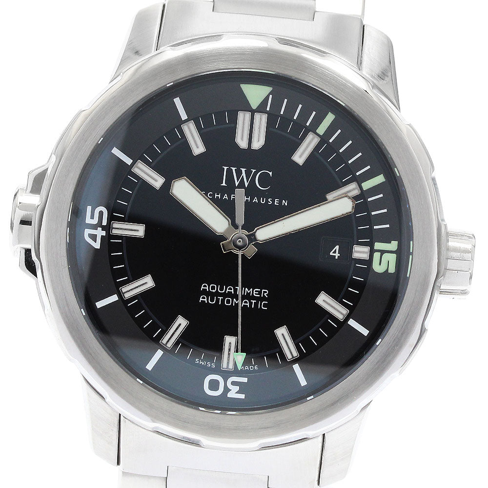 IWC SCHAFFHAUSEN Aqua timer IW329002 Date black Dial Auto Men's Watch_918513