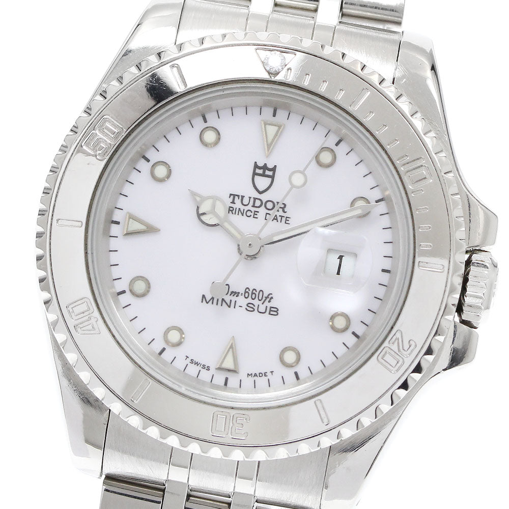 TUDOR Prince Date Mini Sub 73190 white Dial Automatic Boy's Watch_918517