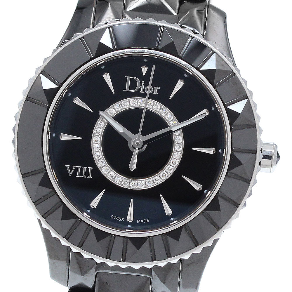 Dior Yuit CD1231E0 Diamond black Dial Quartz Ladies Watch_918526