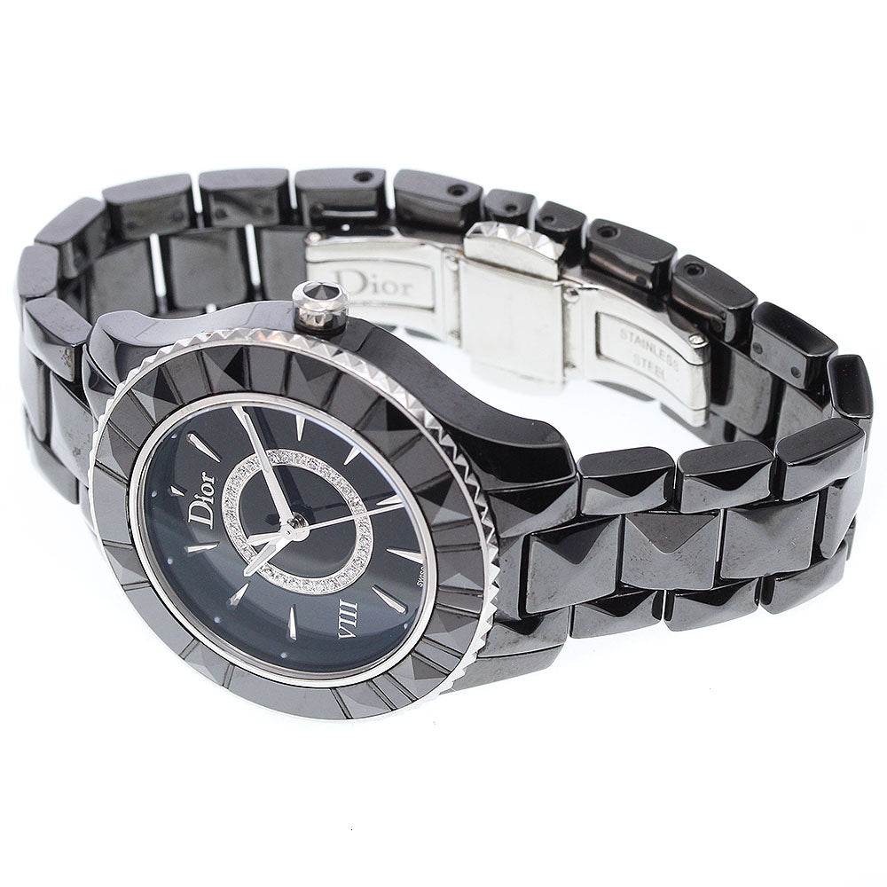 Dior Yuit CD1231E0 Diamond black Dial Quartz Ladies Watch_918526
