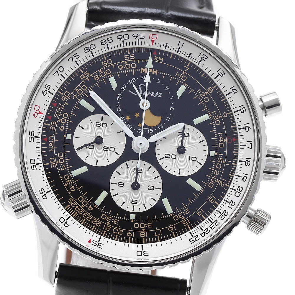 Sinn Model 903 Classic Moon Phase 903.KLASSIK Cal.1883 Limited to 300 pieces black Dial Hand Winding Men's Watch_918529