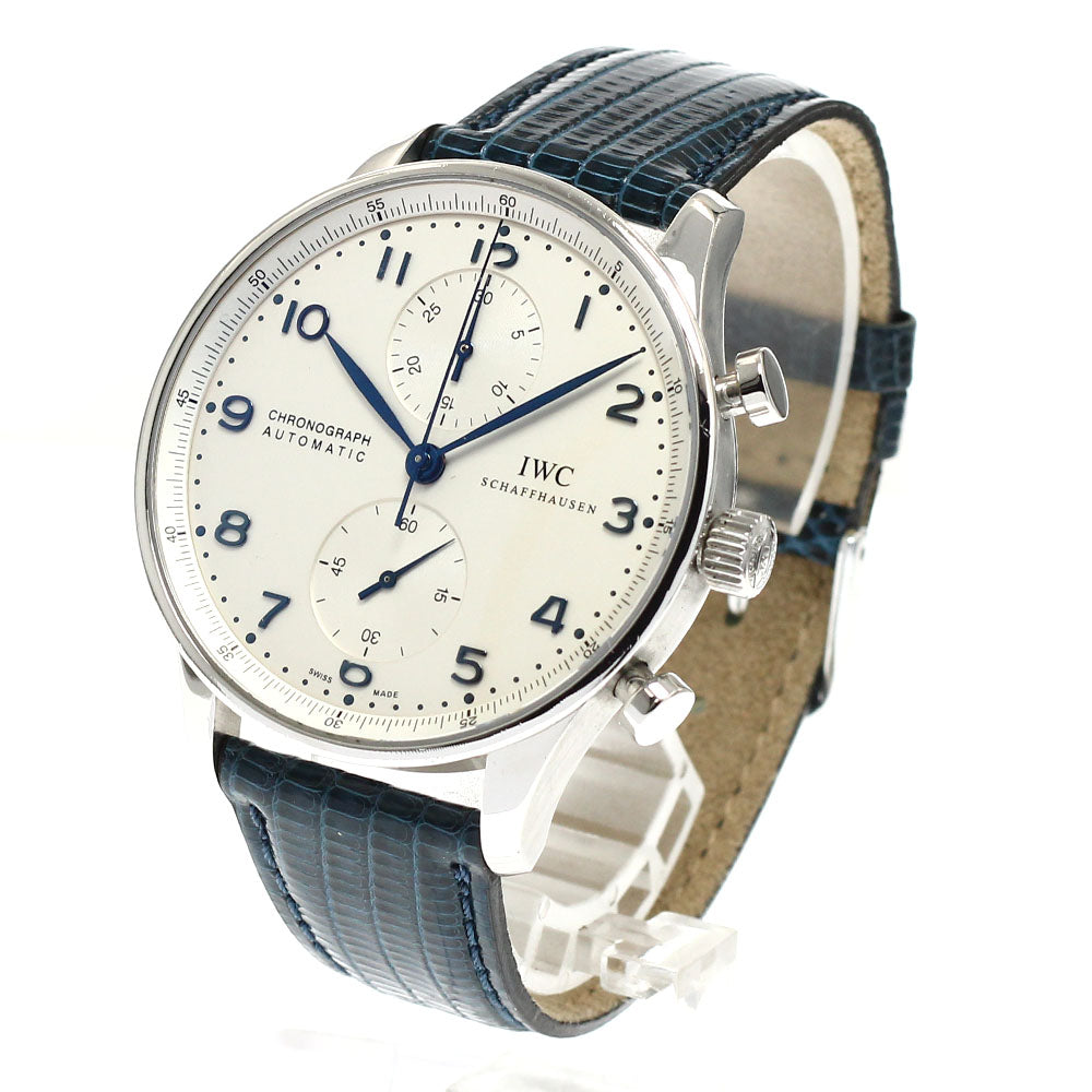 IWC SCHAFFHAUSEN Portugese IW371446 Chronograph Silver Dial Automatic Men's Watch_918575