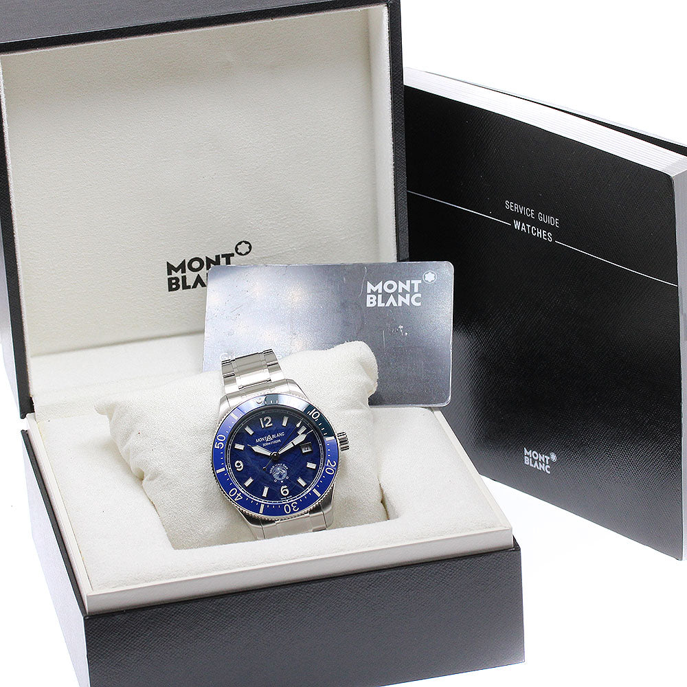 MONTBLANC 1858 Ice Sea 129369 Date blue Dial Automatic Men's Watch_918578